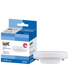 Лампа светодиодная T75 таблетка 15Вт 230В 6500К GX53 IEK LLE-T80-15-230-65-GX53