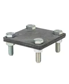 Зажим полоса 40 - полоса 40 (3 пластины 70х70мм) HZ PROxima EKF lp-g3105