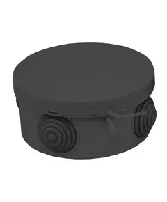 Коробка распаячная КМР-040-039 с крышкой 85х40 4 мембранных ввода IP54 черн. EKF plc-kmr-040-039-b