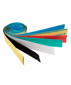 Набор трубок термоусадочных ТУТ 10/5; 12/6; 16/8; 20/10; 25/12.5; 30/15; 40/20 (7 цветов по 7шт 1м) PROxima EKF tut-n-1-r