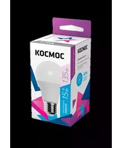 Лампа светодиодная A60 15Вт 6500К E27 220В КОСМОС LkecLED15wA60E2765