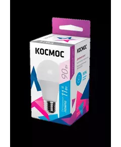 Лампа светодиодная A60 11Вт 6500К E27 220В КОСМОС LkecLED11wA60E2765
