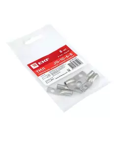 Наконечник силовой медный луженый JG-10-6-5 (ТМЛ) (уп.5шт) EKF jg-10-6-5r