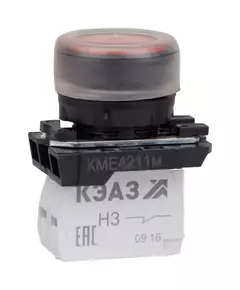 Кнопка КМЕ 4211м 1но+1нз цилиндр IP65 красн. КЭАЗ 248244