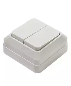 Выключатель 2-кл. ОП Bolleto 10А IP20 7023 бел. ASD / IN HOME 4680005959761