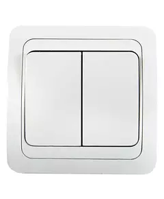Выключатель 2-кл. СП Classico 10А IP20 2023 бел. ASD / IN HOME 4680005959860