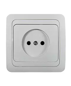 Розетка 1-м СП Classico 2022 16А IP20 бел. ASD / IN HOME 4680005959891