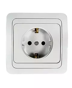 Розетка 1-м CLASSICO с заземл. 2028 бел. ASD / IN HOME 4680005959907