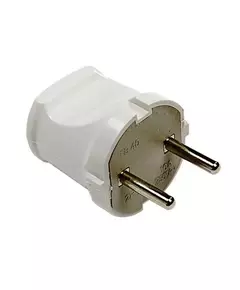 Вилка прямая 10А 4142 бел. ASD / IN HOME 4690612000572