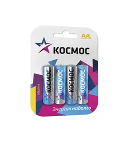 Элемент питания алкалиновый LR LR6 BP-4 (блист.4шт) Космос KOCLR64BL_classic