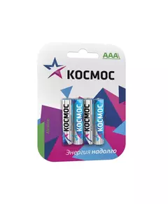 Элемент питания алкалиновый LR LR03 BP-4 (блист.4шт) Космос KOCLR034BL_classic