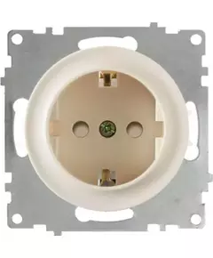 Механизм розетки 1-м СП Florence 16А IP20 с заземл. винт. контакты защ. шторки беж. 1E10101301 OneKeyElectro 2172787