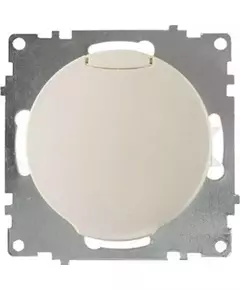 Механизм розетки 1-м СП Florence 16А IP20 с заземл. винт. контакты с крышкой беж. 1E10501301 OneKeyElectro 2172791