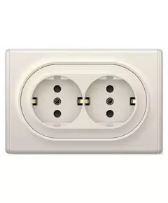 Розетка 2-м СП Florence 16А IP20 с заземл. винт. контакты беж. 1E10401301 OneKeyElectro 2172790