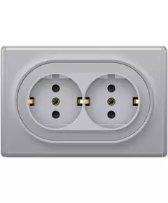 Розетка 2-м СП Florence 16А IP20 с заземл. винт. контакты сер. 1E10401302 OneKeyElectro 2172836