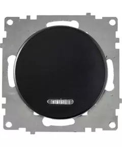 Механизм выключателя 1-кл. СП Florence 10А IP20 с подсветкой черн. 1E31701303 OneKeyElectro 2172824