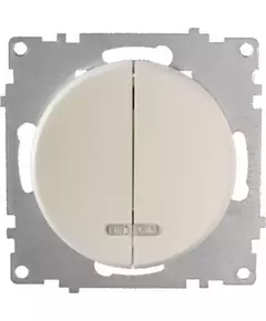 Механизм выключателя 2-кл. СП Florence 10А IP20 с подсветкой беж. 1E31801301 OneKeyElectro 2172802