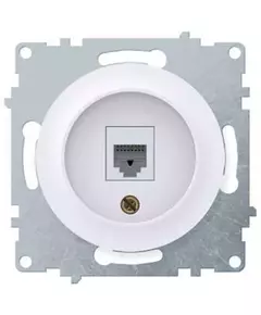 Механизм розетки комп. 1-м СП Florence 1xRJ45 кат.5e бел. 1E20701300 OneKeyElectro 2172770