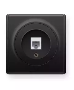 Механизм розетки комп. 1-м СП Florence 1xRJ45 кат.5e черн. 1E20701303 OneKeyElectro 2172816
