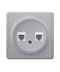 Механизм розетки комп. + телеф.2-м СП Florence RJ11/RJ45 кат.5e сер. 1E20801302 OneKeyElectro 2172840