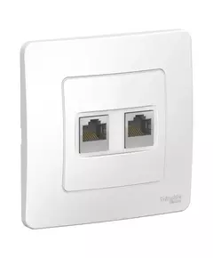 Розетка компьютерная 2-м СП BLANCA RJ45 кат.5e бел. SchE BLNIS045451