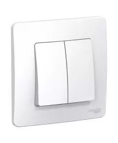 Выключатель 2-кл. СП Blanca 6А IP20 (сх. 5) 250В бел. SchE BLNVS006501