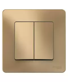 Выключатель 2-кл. СП Blanca 10А IP20 (сх. 5) 250В титан SchE BLNVS010504