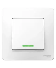 Переключатель 1-кл. СП Blanca 10А IP20 (сх. 6) 250В с подсветкой бел. SchE BLNVS010611