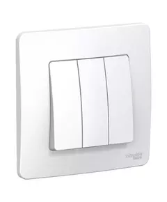 Выключатель 3-кл. СП Blanca 10А IP20 (сх. 1+1+1) 250В бел. SchE BLNVS100501