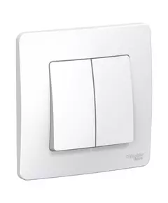 Переключатель 2-кл. СП Blanca 10А IP20 (сх. 6+6) 250В бел. SchE BLNVS106601