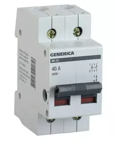 Выключатель нагрузки (мини-рубильник) 2п ВН-32 40А GENERICA IEK MNV15-2-040