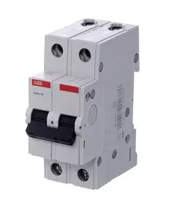 Выключатель автоматический модульный 2п C 63А 4.5кА Basic M BMS412C63 ABB 2CDS642041R0634