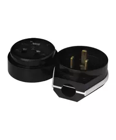 Разъем РШ-ВШ 32А 250В 2P+PE откр. уст. черн. UNIVersal 1234