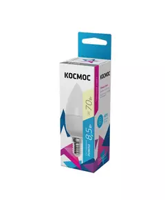 Лампа светодиодная CN 8.5Вт 220В E14 3000К Космос LkecLED8.5wCNE1430
