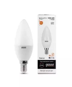 Лампа светодиодная Elementary Candle 10Вт E14 3000К Gauss 33110