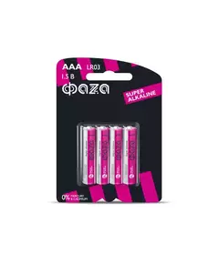 Элемент питания алкалиновый LR03 Super Alkaline BL-4 (уп.4шт) ФАZА 5000254