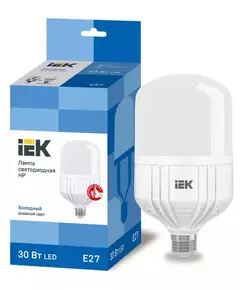 Лампа светодиодная HP 30Вт 230В 6500К E27 IEK LLE-HP-30-230-65-E27