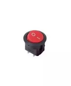 Выключатель клавишный круглый 250В 6А (2с) ON-OFF красн. (RWB-213 SC-214 MRS-102-8) Rexant 36-2560