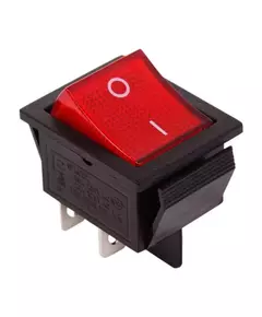 Выключатель клавишный 250В 20А (4с) ON-OFF красн. с подсветкой (RWB-502 SC-767 IRS-201-1) Rexant 36-2340