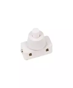 Выключатель-кнопка 250В 2А (2с) ON-OFF бел. (PBS-17A) (для настольной лампы) Rexant 36-3012