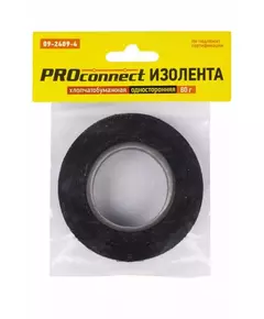 Изолента х/б 18мм двусторонняя 11.3м 80г Proconnect 09-2409-4