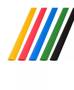 Набор трубок термоусадочных ТУТ 8.0/4.0мм 1м (уп.50шт) 5 цветов Rexant 29-0158