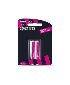 Элемент питания алкалиновый LR03 Super Alkaline BL-2 (уп.2шт) ФАZА 2858474