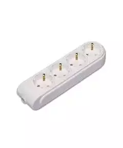 Колодка удлинителя 4-м с заземл. защ. шторки Makel N4210000
