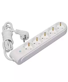 Удлинитель 5х5м с заземл. 16А защ. шторки Makel N5310063