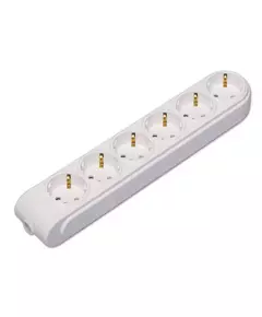 Колодка удлинителя 6-м с заземл. защ. шторки Makel N6210000