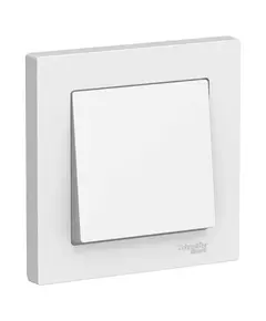 Выключатель 1-кл. СП AtlasDesign 10А IP20 (сх. 1) 10AX в сборе бел. SchE ATN000112