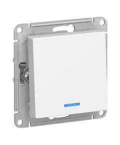 Механизм выключателя 1-кл. СП AtlasDesign 10А IP20 (сх. 1а) 10AX с подсветкой бел. SchE ATN000113