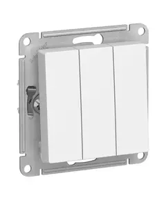 Механизм выключателя 3-кл. СП AtlasDesign 10А IP20 (сх. 1+1+1) 10AX бел. SchE ATN000131