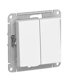 Механизм выключателя 2-кл. СП AtlasDesign 10А IP20 (сх. 5) 10AX бел. SchE ATN000151